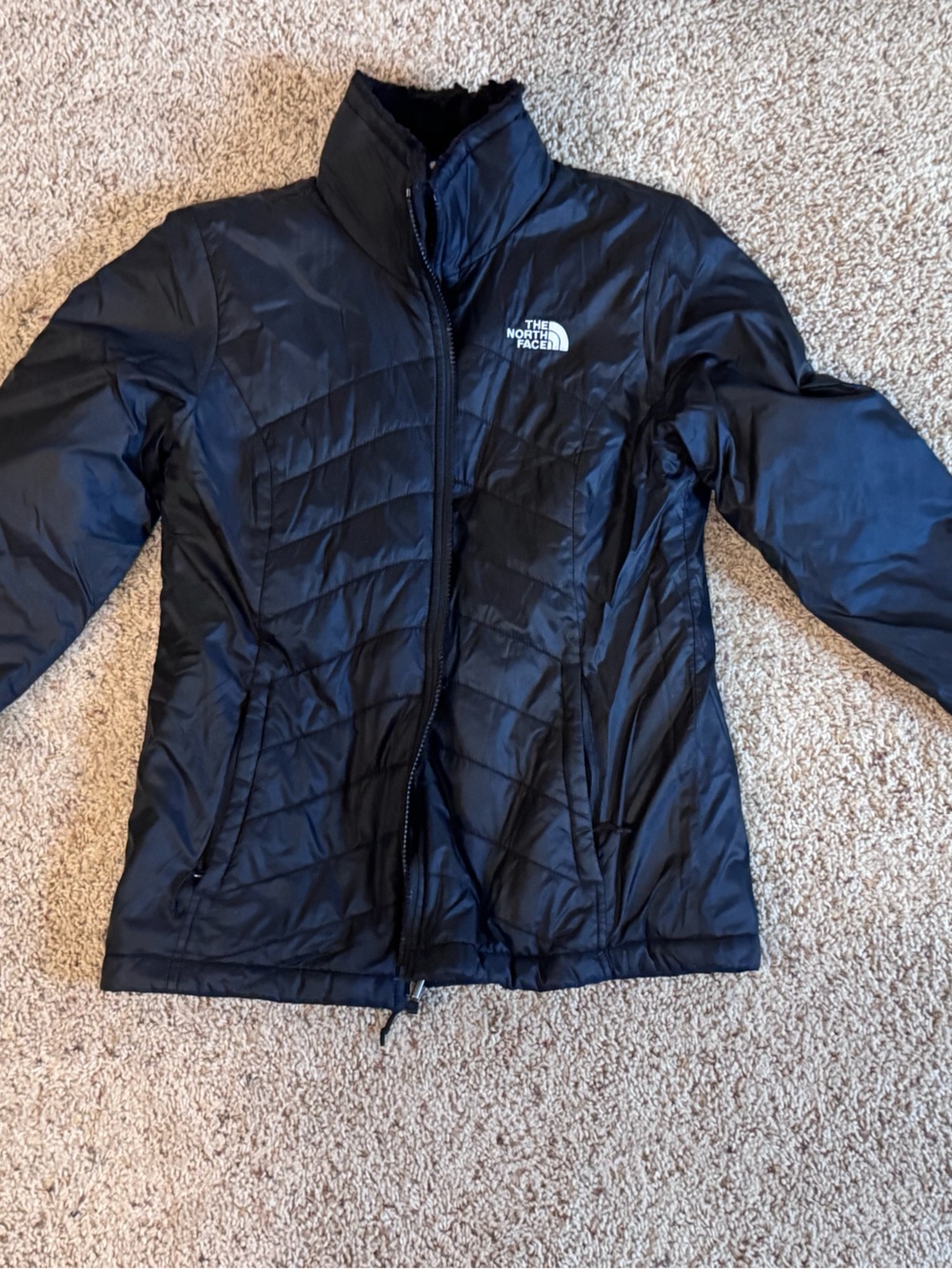 The North Face Women's Black Quilted Insulated Ski Jacket
